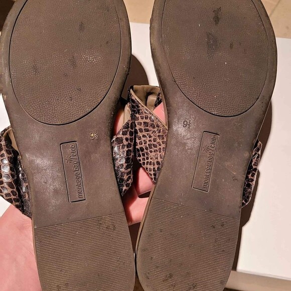 Montego Bay Club Designer Brown Sandals Size 9.5 - Picture 6 of 6